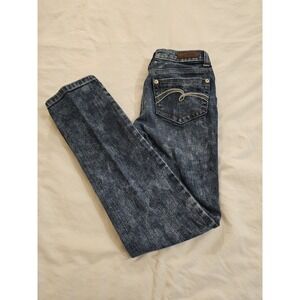 Justice Premium Jeans Girls 12S Simply Low Skinny Blue Denim Stretch